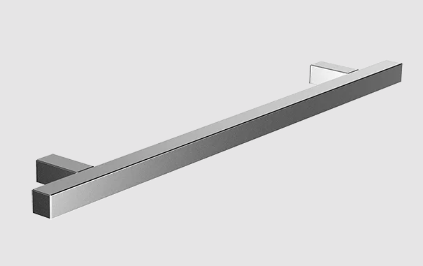 Puxador soprano biata quadrado escovado inox 192MM NIQ 