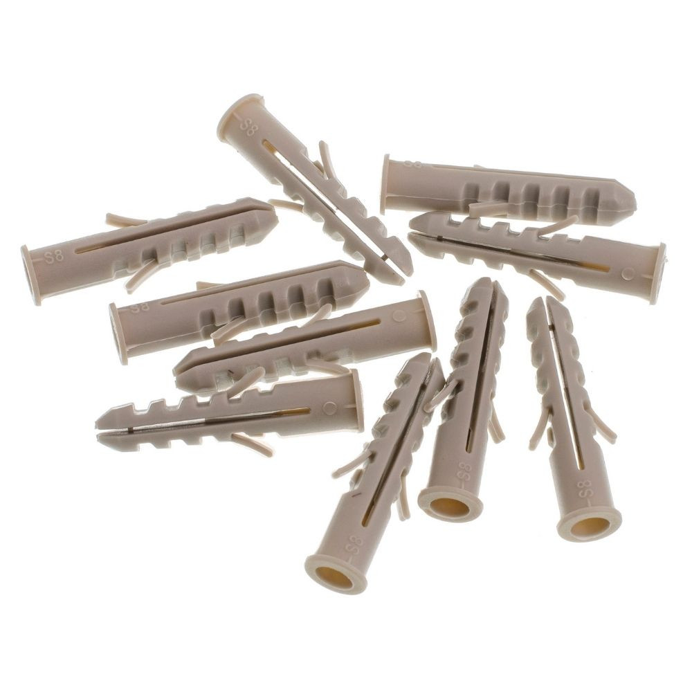 BUCHA NYLON COM ANEL 8MM C/10 UNIDADES BEMFIXA