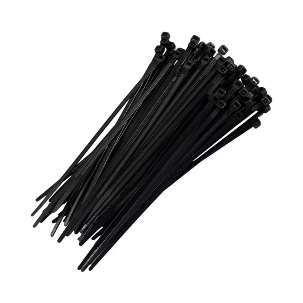 Abraçadeira 3,6 100mm com 100 unidades preta Interneed