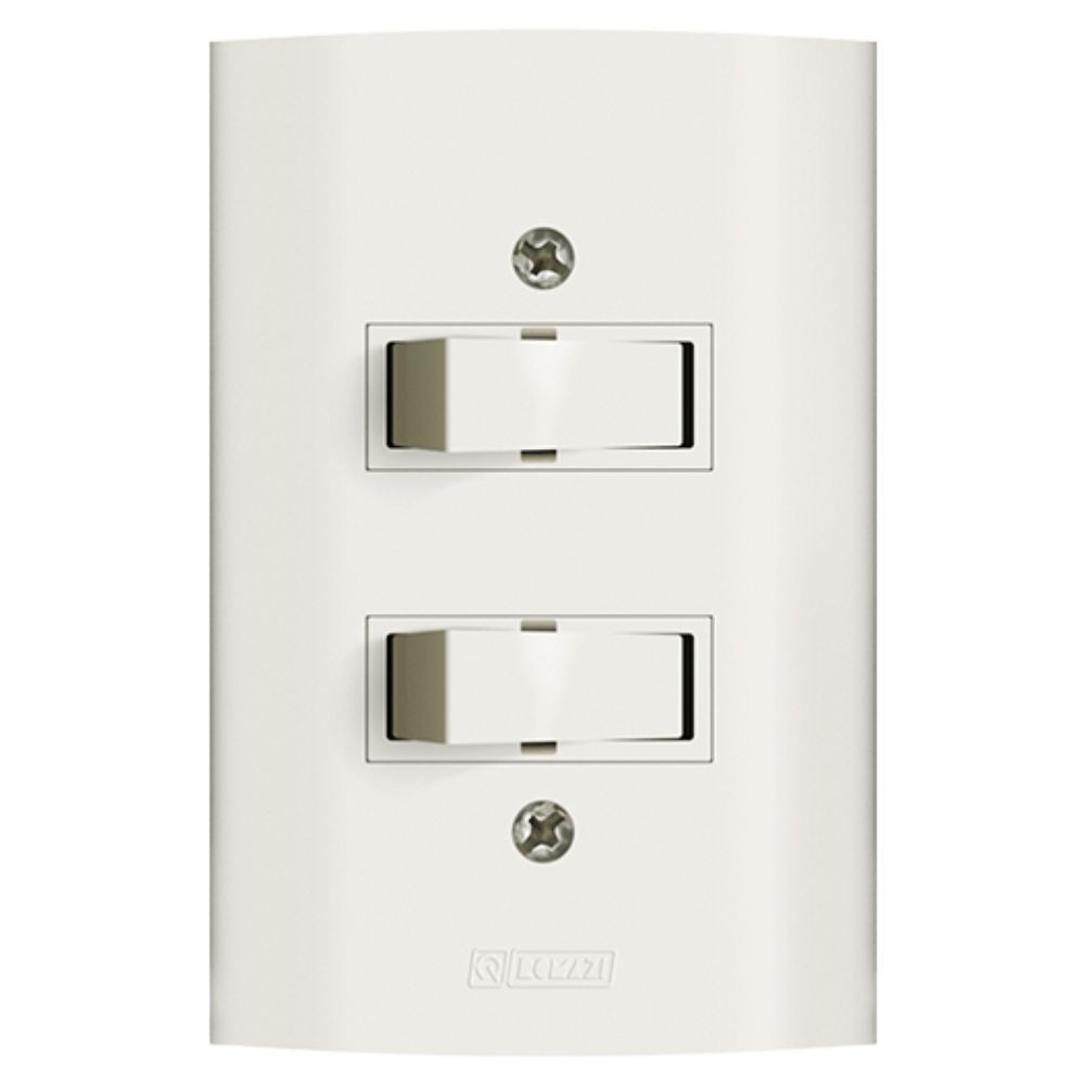 Interruptor Dunas 4X2 Simples Branco Romazi
