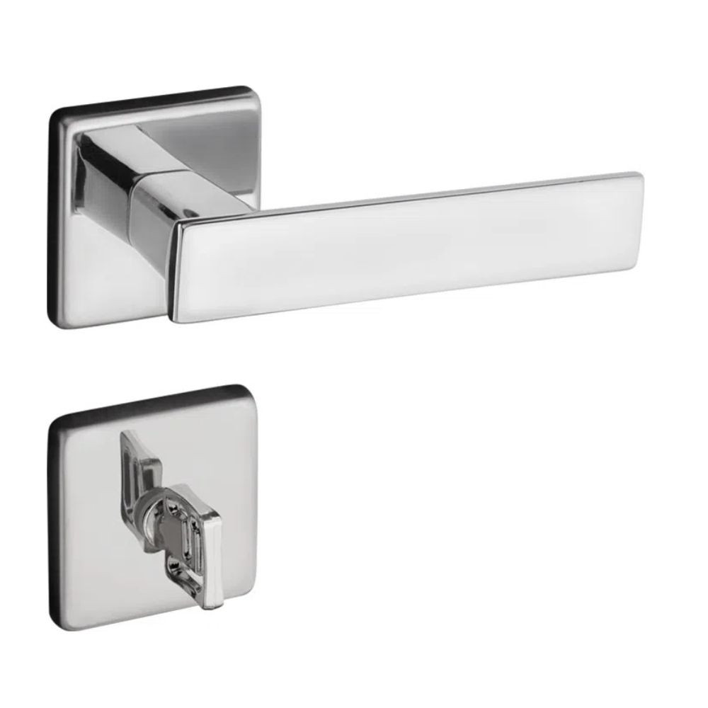 Fechadura Quadrada ROS 701/80B Cromado Pado