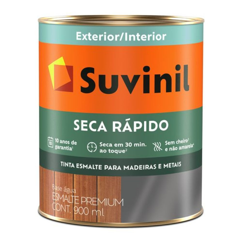 Esmalte Seca Rápido Acetinado Branco 900ml Suvinil