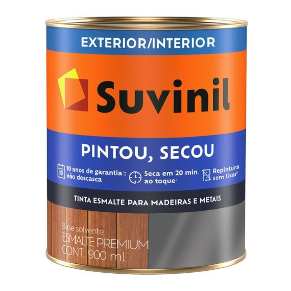 Esmalte pintou secou brilhante branco 0.9L Suvinil