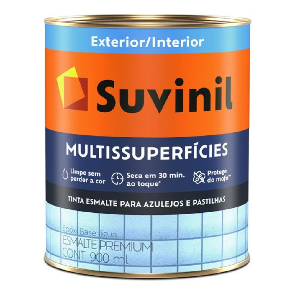 Esmalte multisuperfícies epóxi acetinado branco 0.9L Suvinil