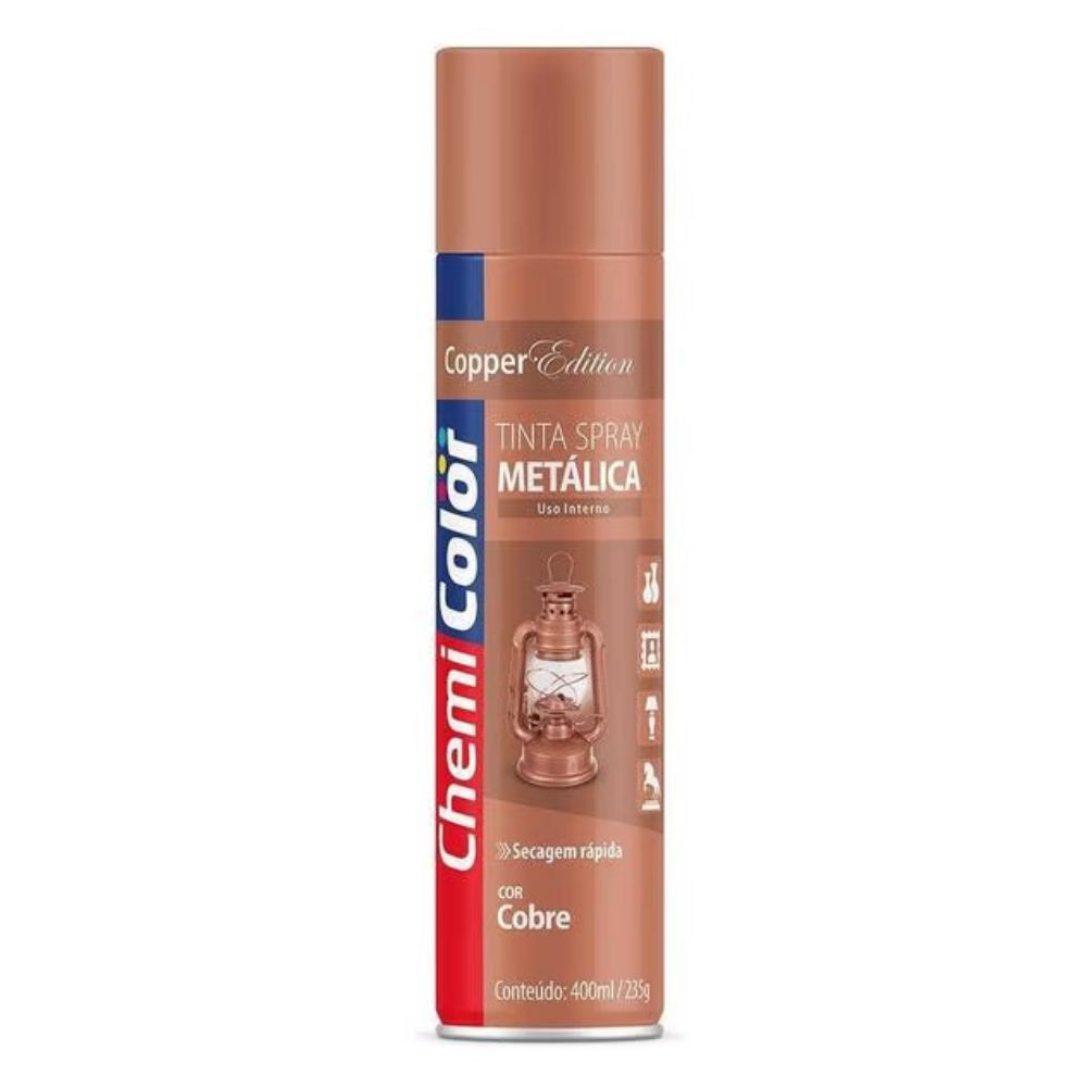 Tinta spray metálica cobre 400ml Chemicolor