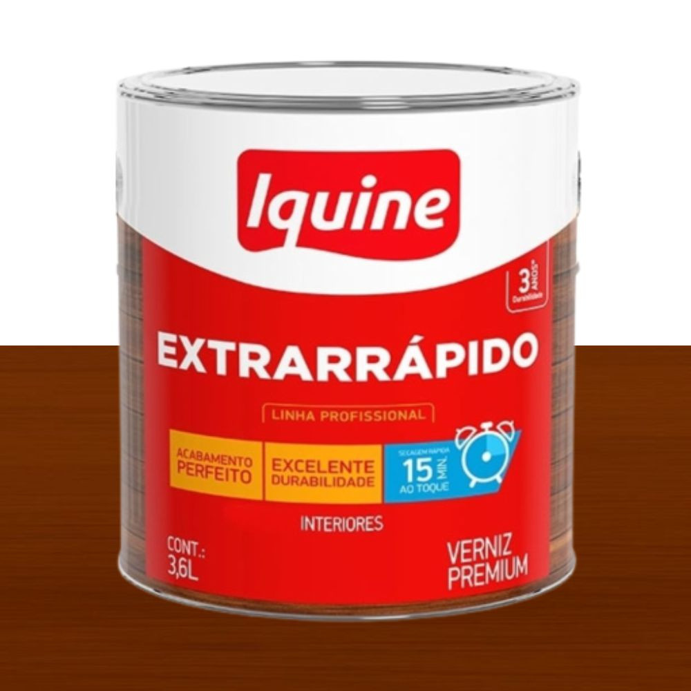 Verniz extrarrápido imbuia 0.9L Iquine