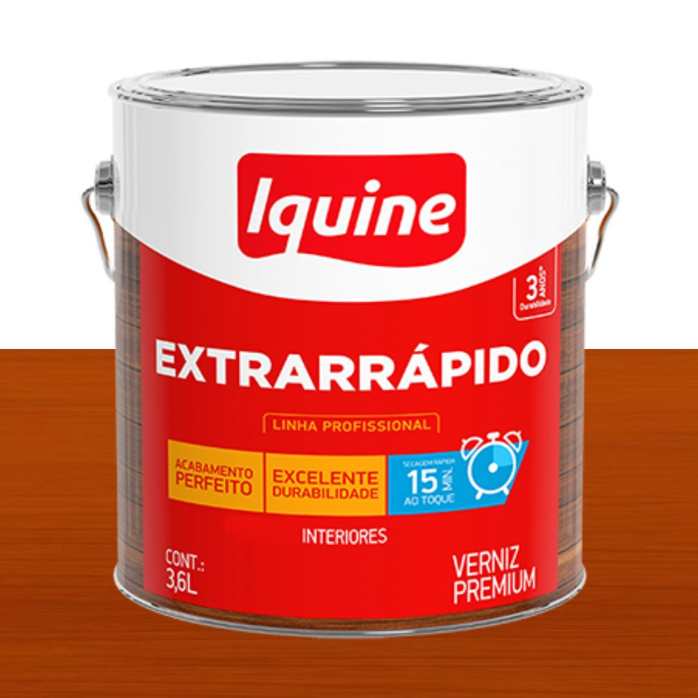 Verniz Extrarrápido Mogno Colonial 3.6L Iquine