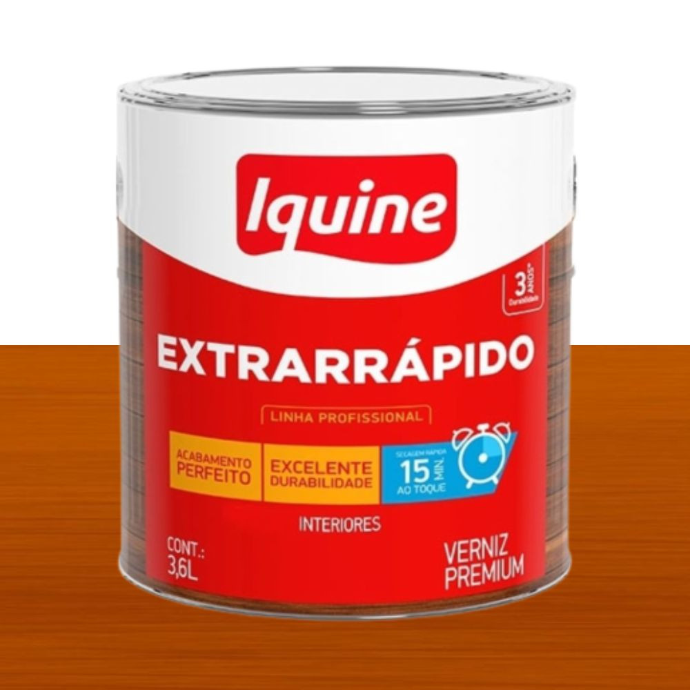 Verniz extrarrápido canela 0.9L Iquine