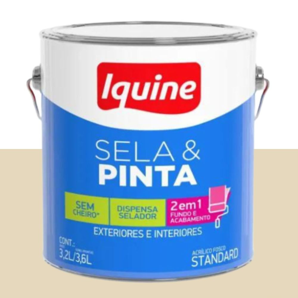 Tinta sela e pinta fosco palha 3.6L Iquine