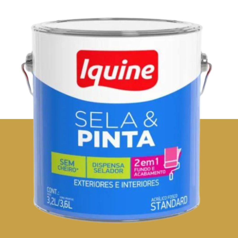 Tinta sela e pinta fosco gengibre 3.6L Iquine