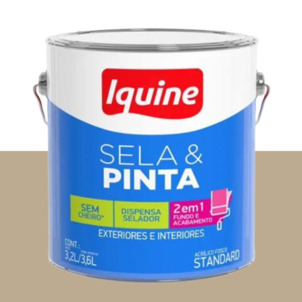 Tinta sela e pinta fosco camurça 3.6L Iquine