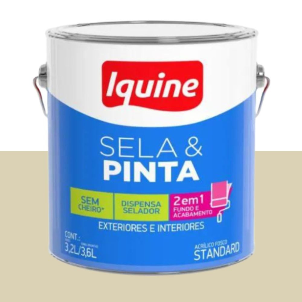 Tinta sela e pinta fosco areia 3.6L Iquine