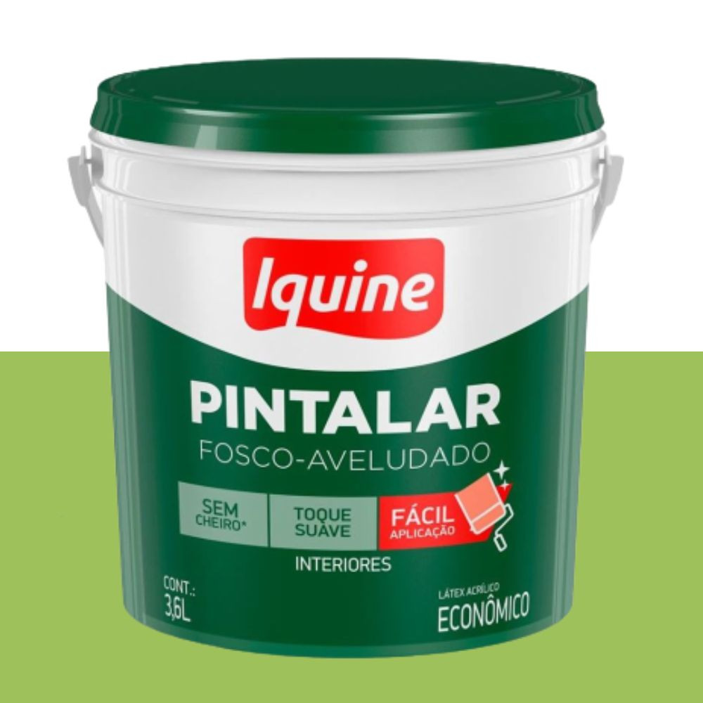 Tinta pintalar fosco verde limão 3.6L Iquine
