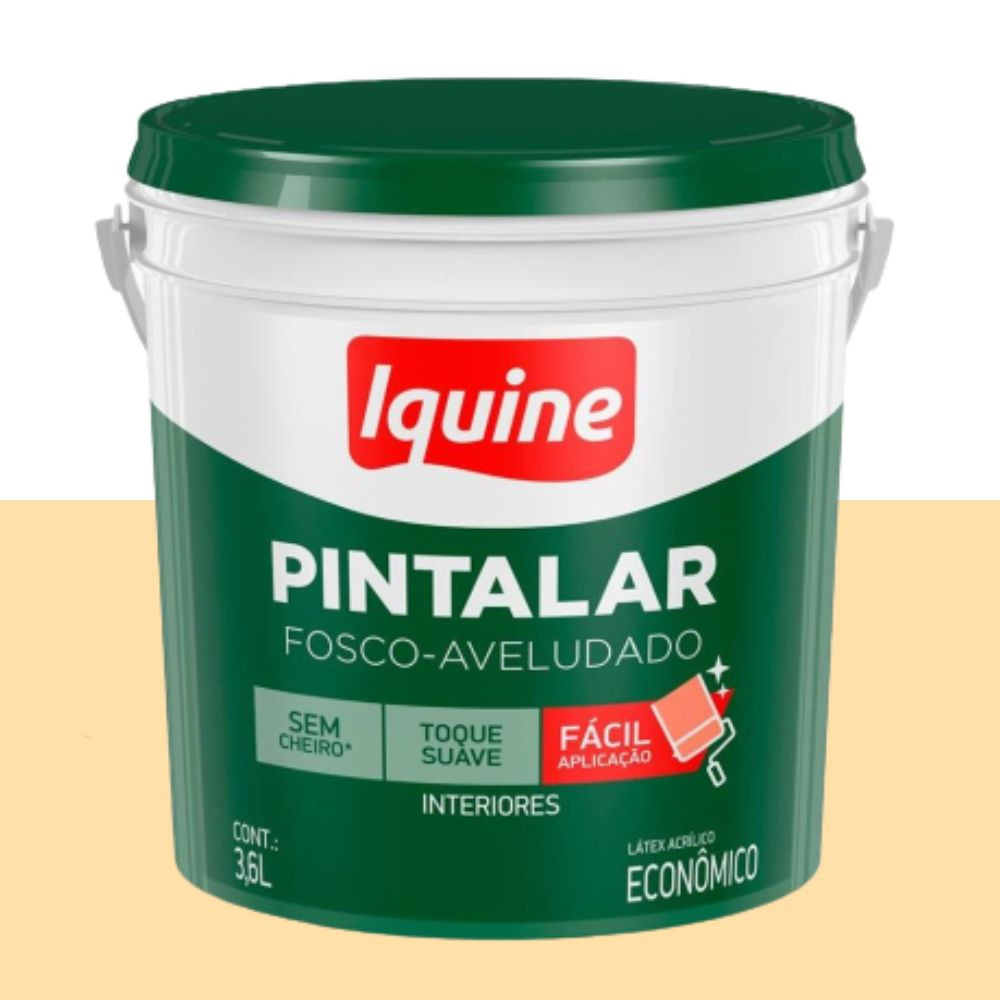 Tinta diatex acrílica fosca vanilla 3.6L Iquine