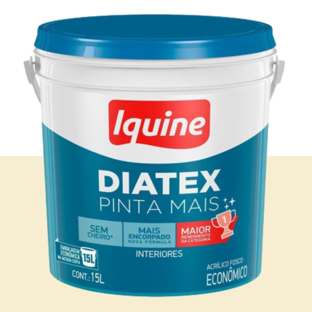 Tinta diatex acrílica fosco pérola 15L Iquine