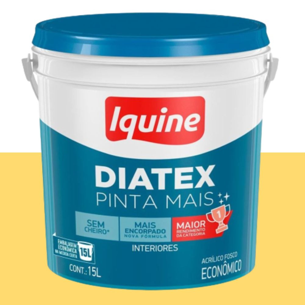 Tinta Diatex Acrílico Fosco Pêssego 15L Iquine