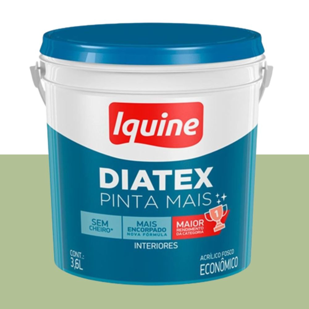 Tinta diatex acrílica fosco kiwi 3.6L Iquine