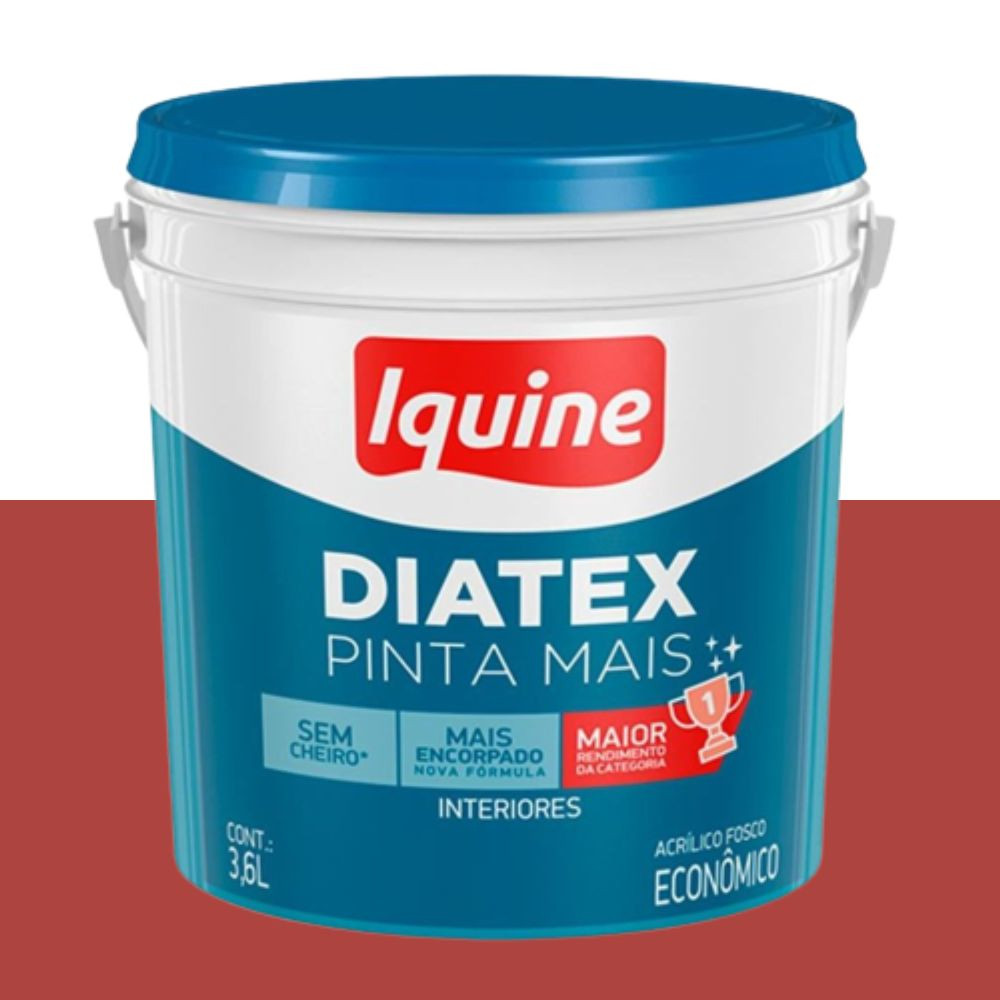 Tinta diatex acrílica fosco guaraná 3.6L Iquine