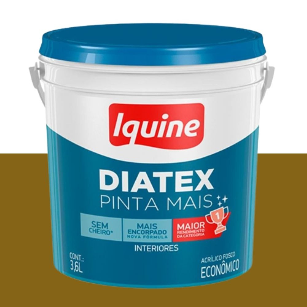 Tinta diatex acrílica fosco concreto 3.6L Iquine