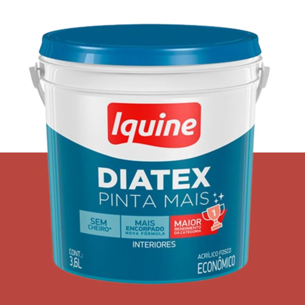 Tinta diatex acrílica fosca boi garantido 3.6L Iquine