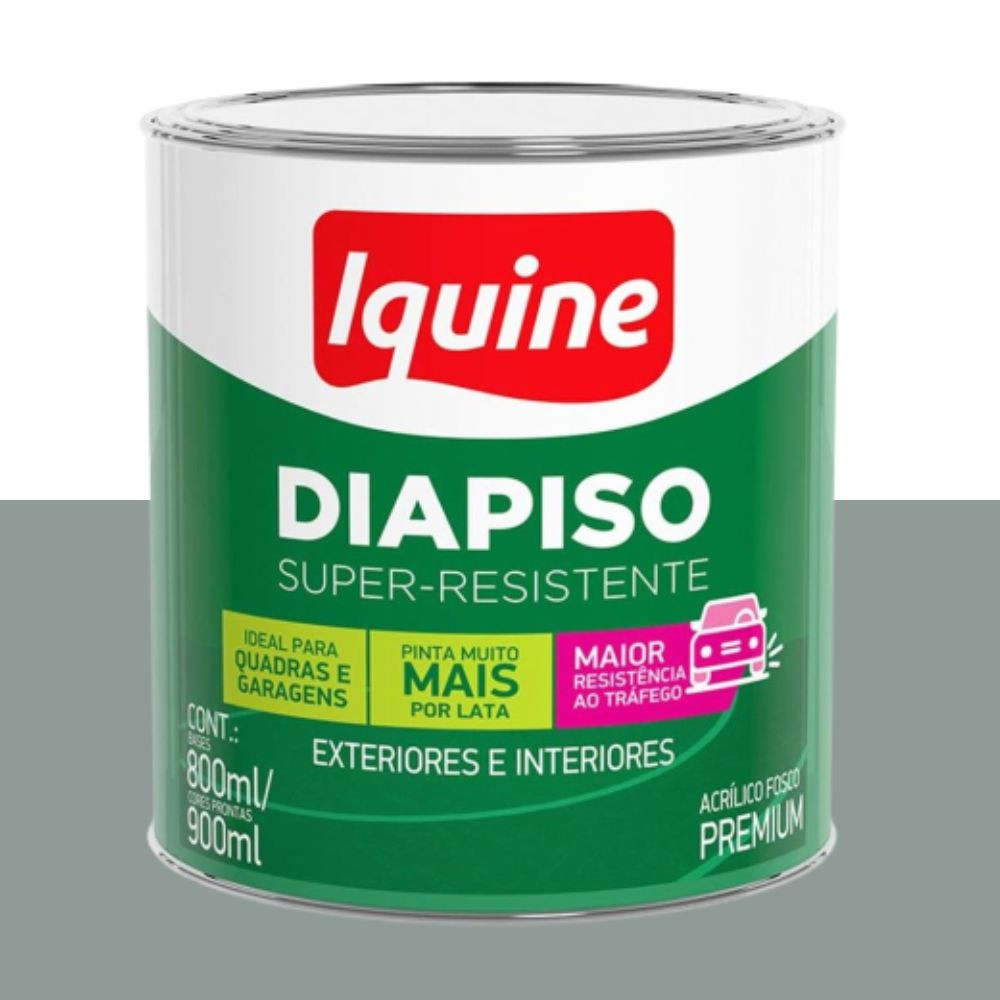 Tinta diapiso acrílica cinza médio 0.9L Iquine