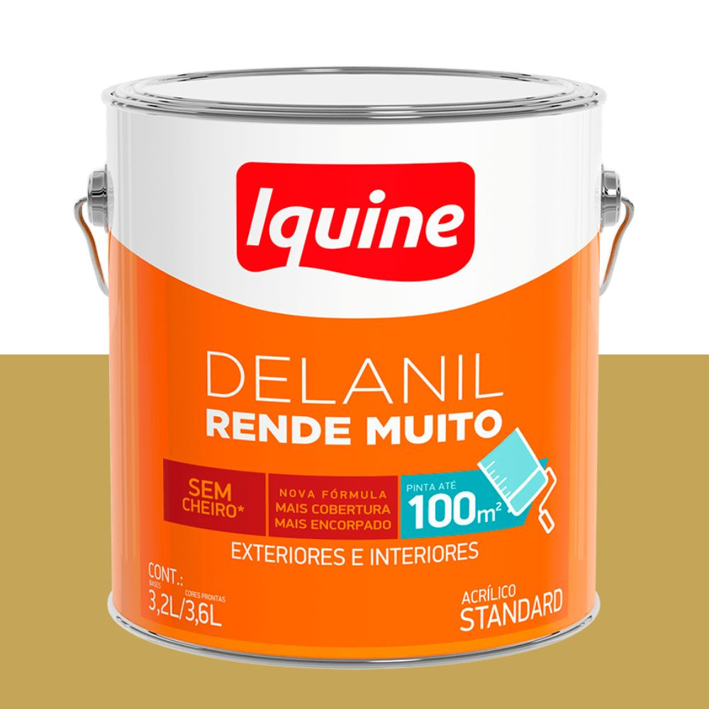 Tinta delanil acrílica fosca ourinhos 3.6L Iquine