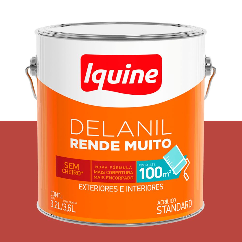 Tinta delanil acrílica fosca boi garantido 3.6L Iquine