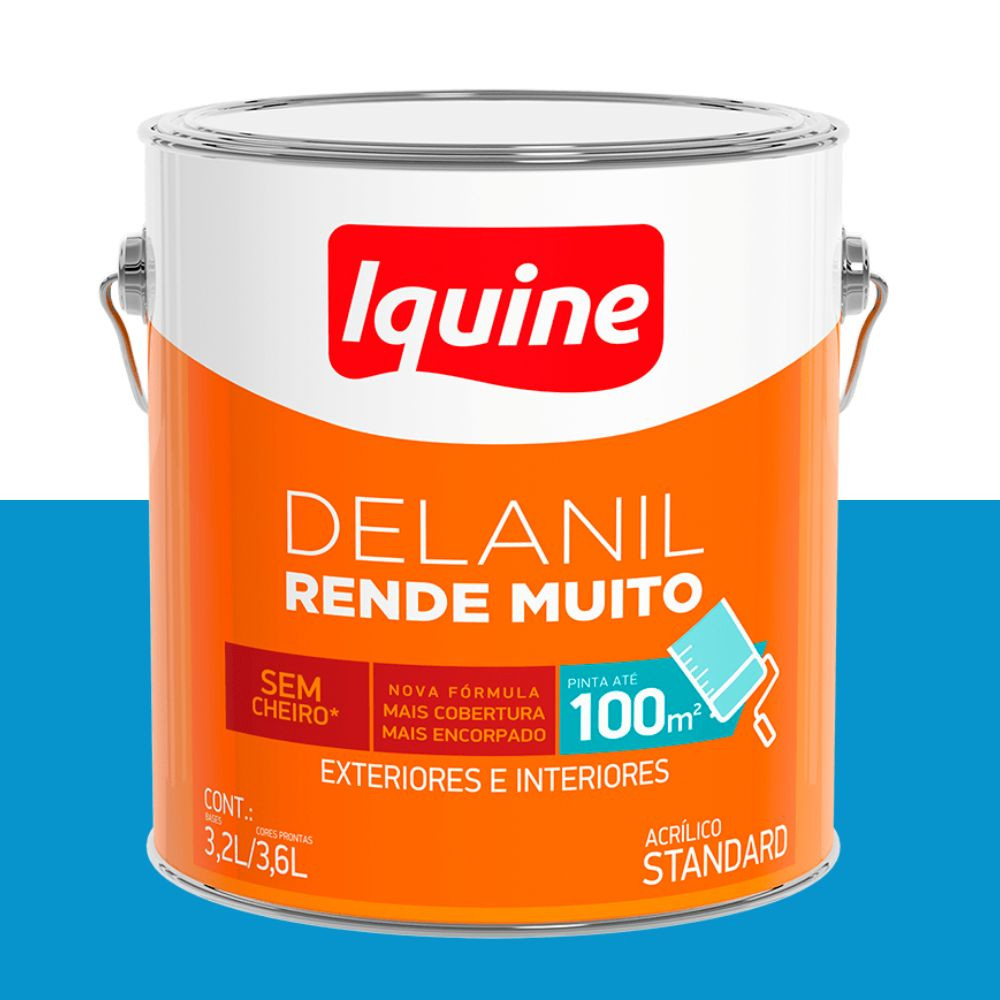 Tinta delanil acrílica fosca boi caprichado 3.6L Iquine