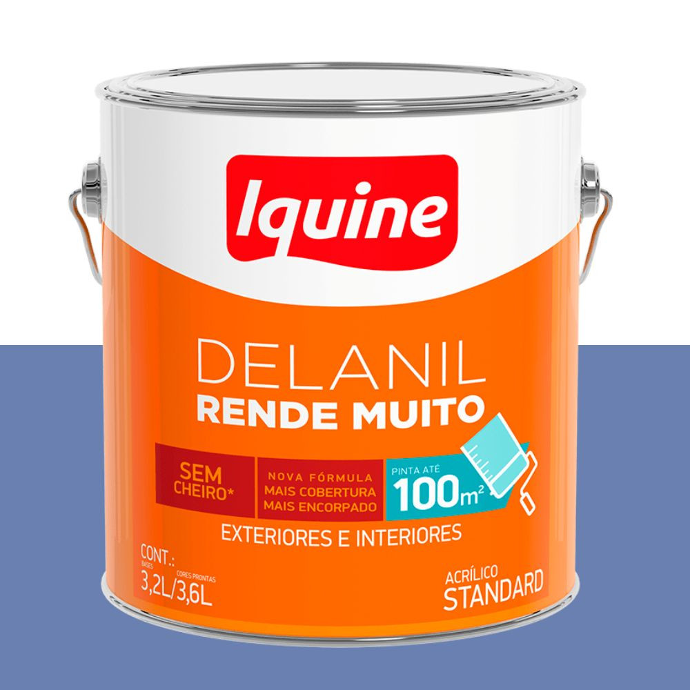 Tinta delanil acrílica fosca baía do sancho 3.6L Iquine