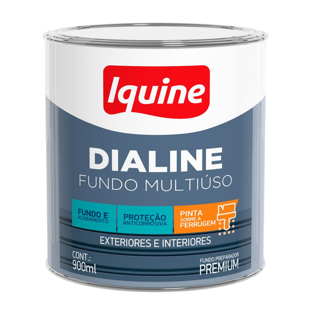 Fundo dialine multiuso cinza 0.9L Iquine