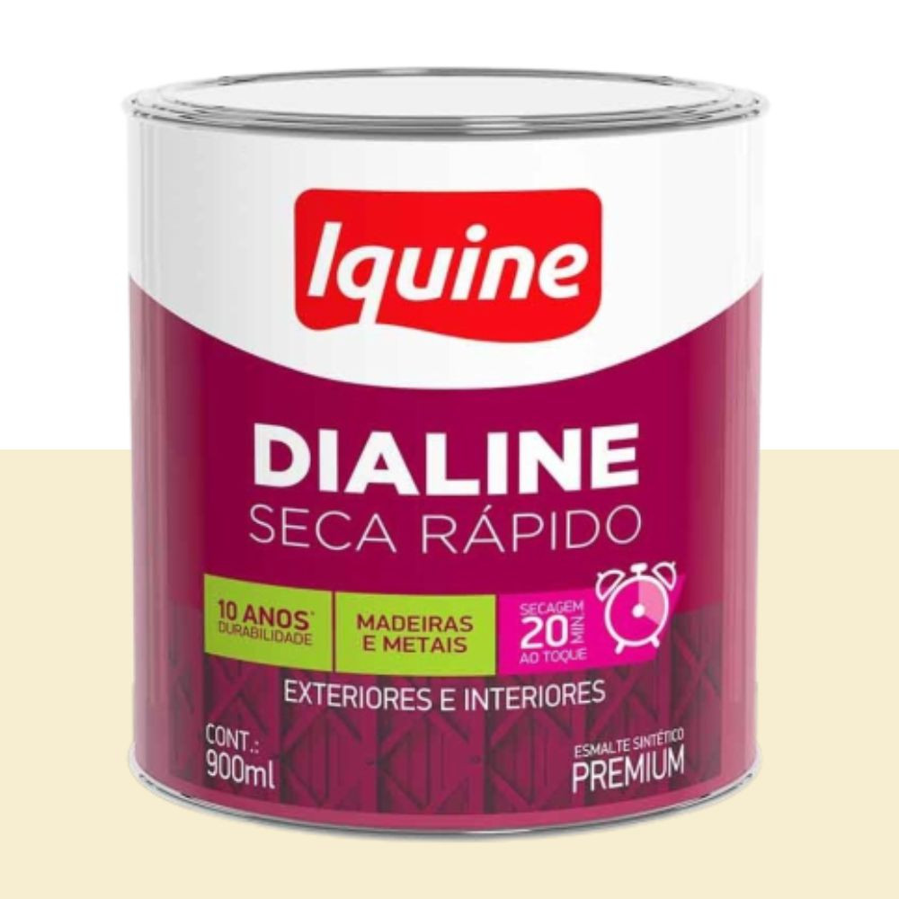 Esmalte Dialine Seca Rápido Alto Brilho Pérola 0,9L Iquine