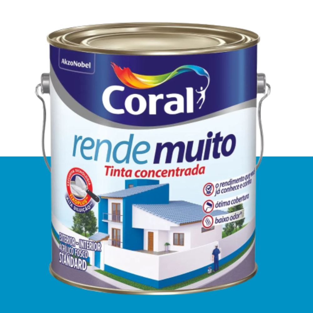 Tinta rende muito oceano 3.6L Coral