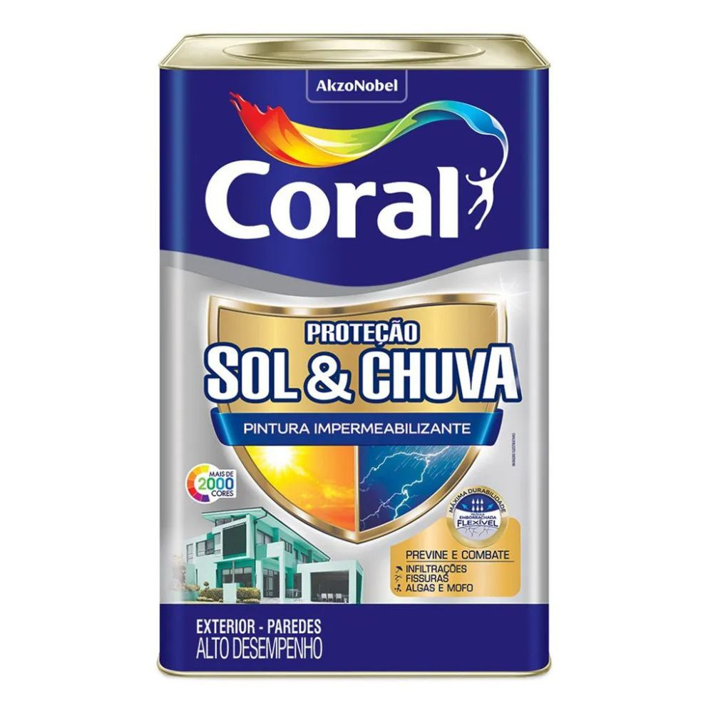 Tinta Coral Proteção Sol/Chuva Branco 18L 