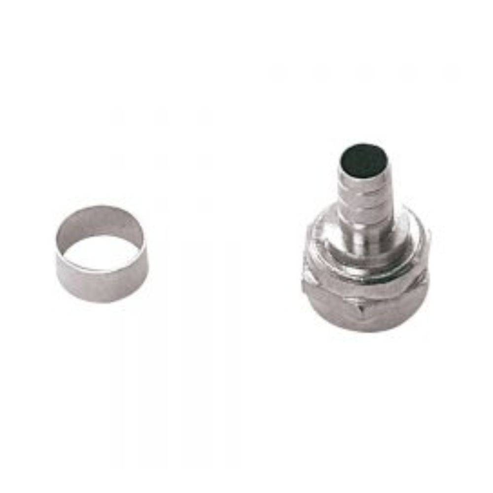 Conector Metálico Com Anel Niquelado rg 59u Interneed