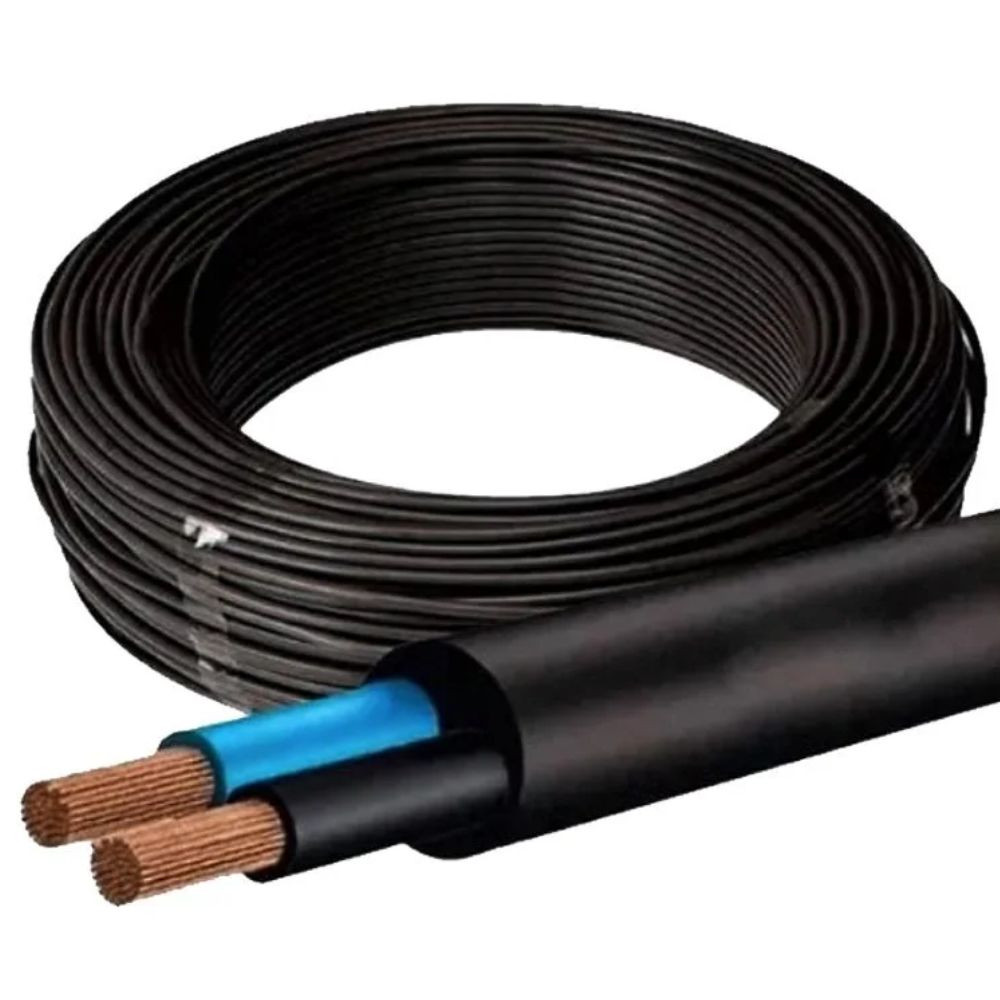 Cabo PP 2X1.5 1KV 1M Preto Prysmian