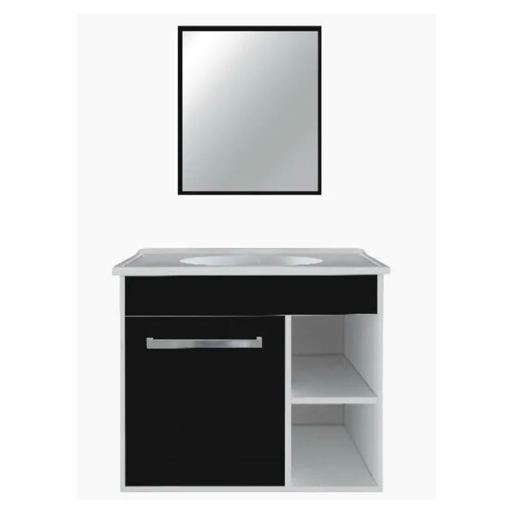 Gabinete Kit Maximos 57X46 Preto Policlass