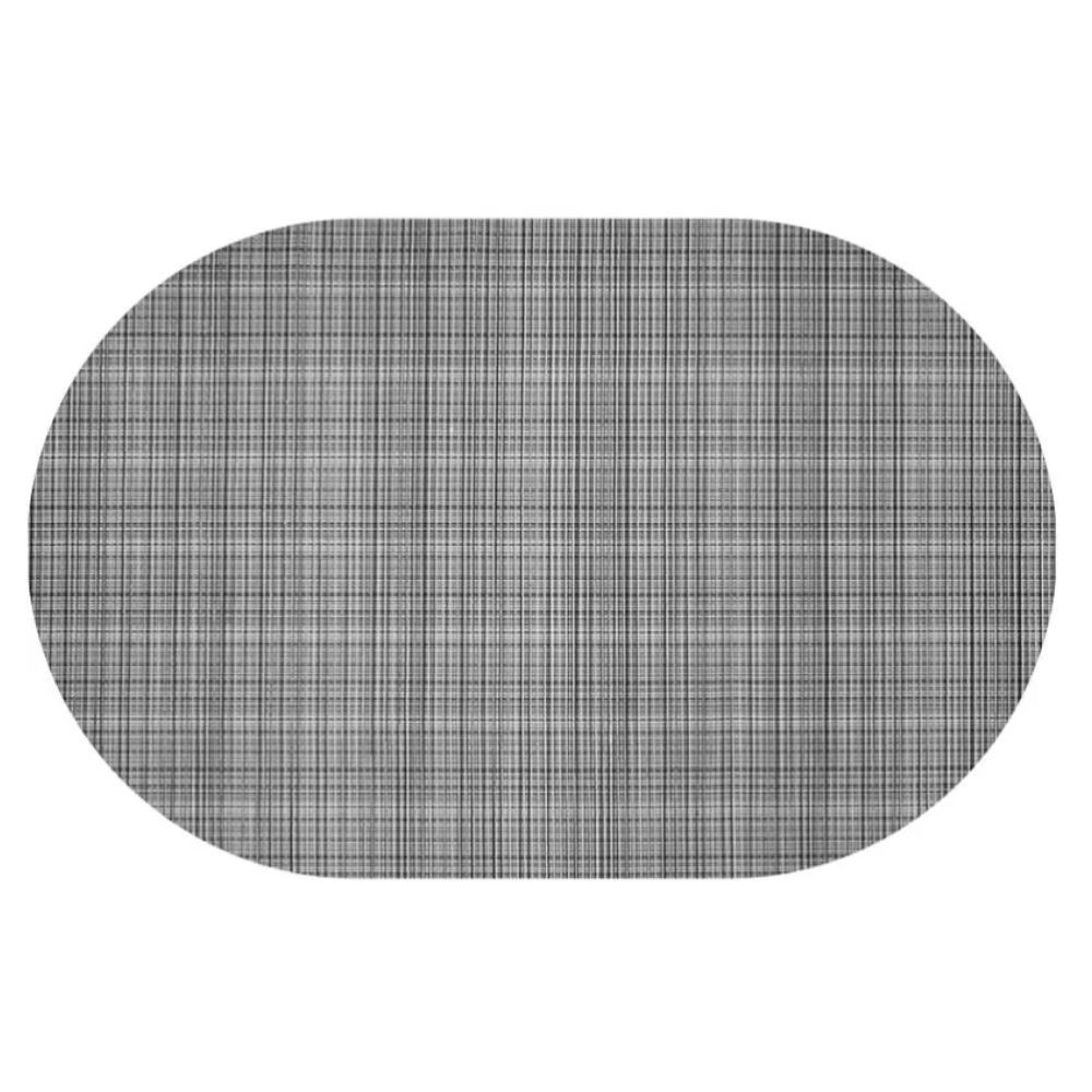 Tapete tropical cinza oval 41X64 Kapazi