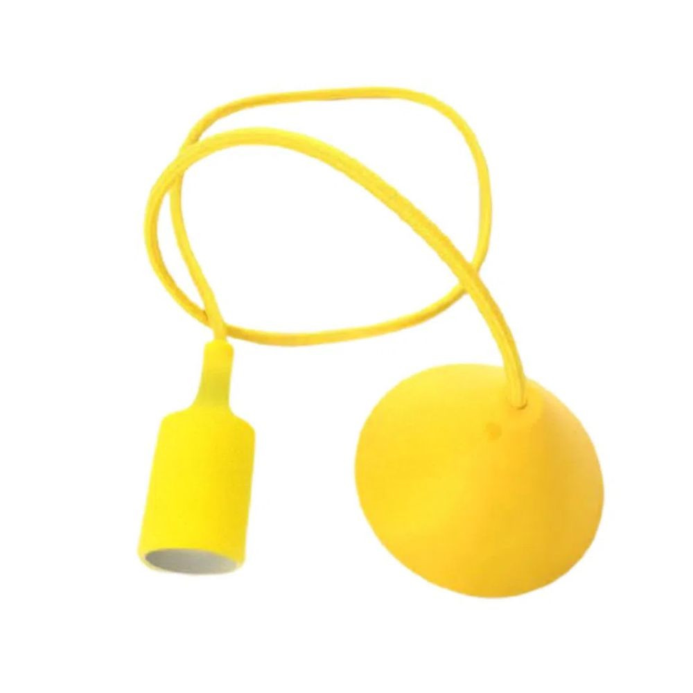 Pendente Silicone NE-704 E27 220V Amarelo Neotron