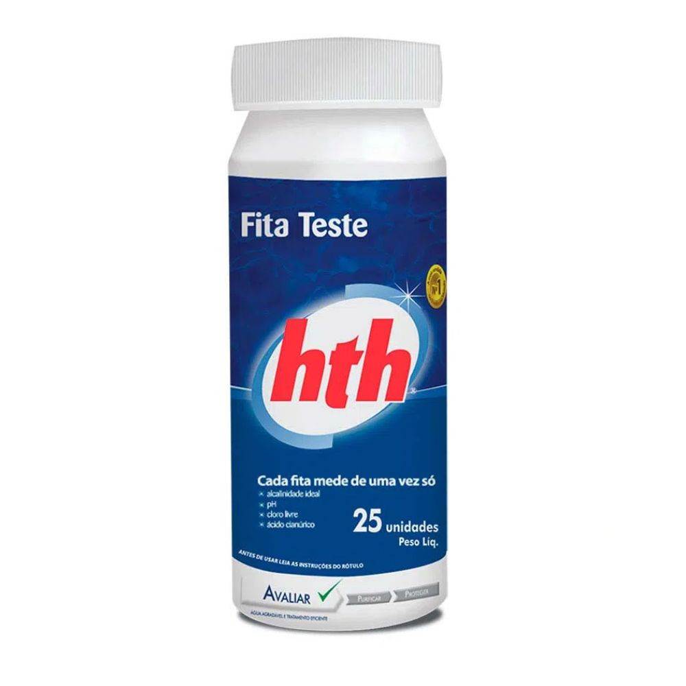 Fita teste tubo 25 unidades HTH