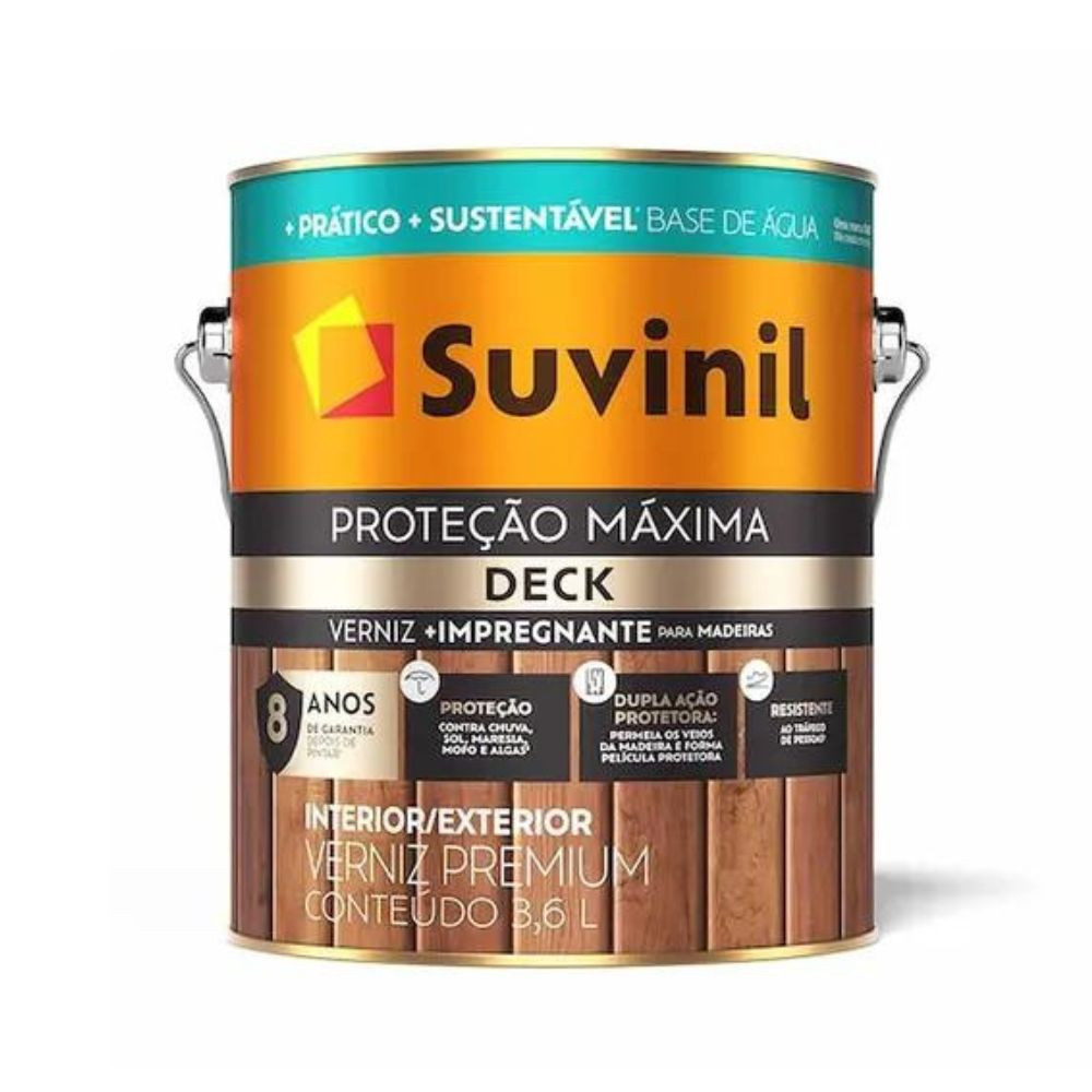 Verniz Suvinil Prot Max Dck Ac Mog 3.6L