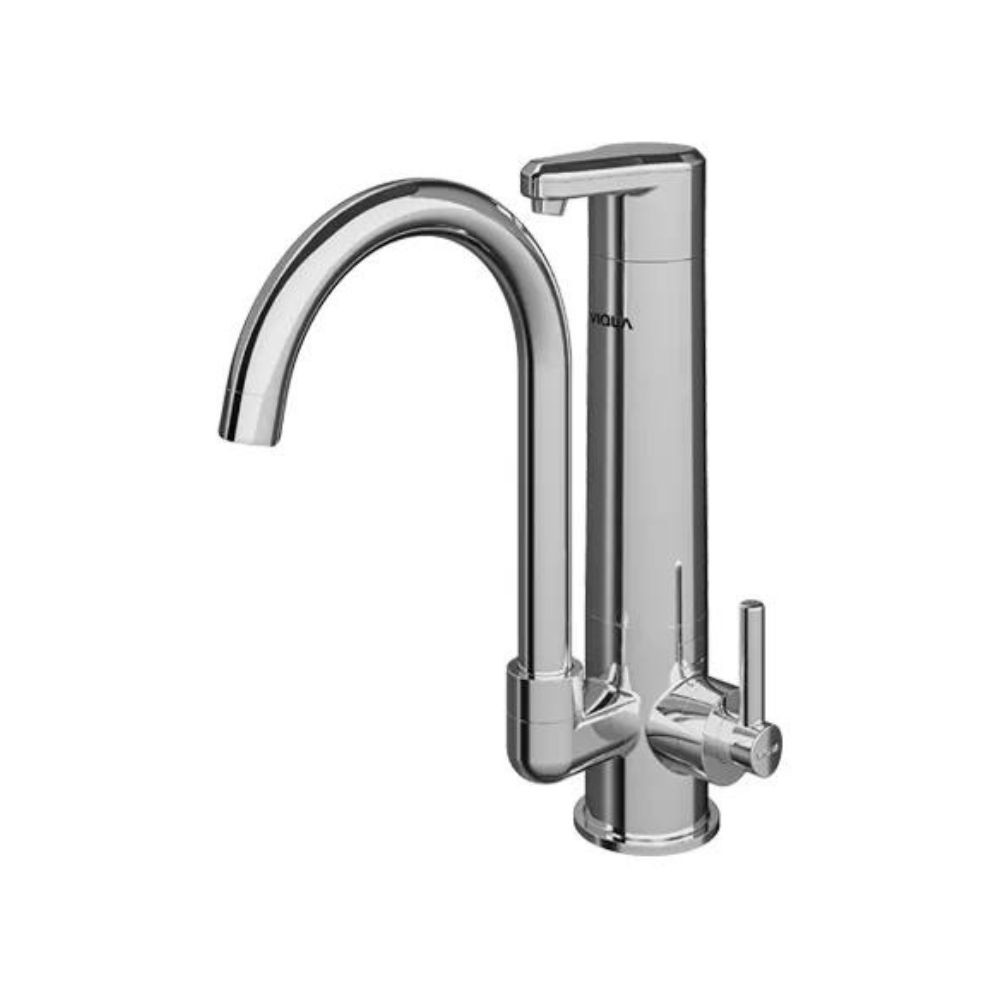 Torneira Viqua Lagune Vital Mesa Bico Móvel Purificador Cromada
