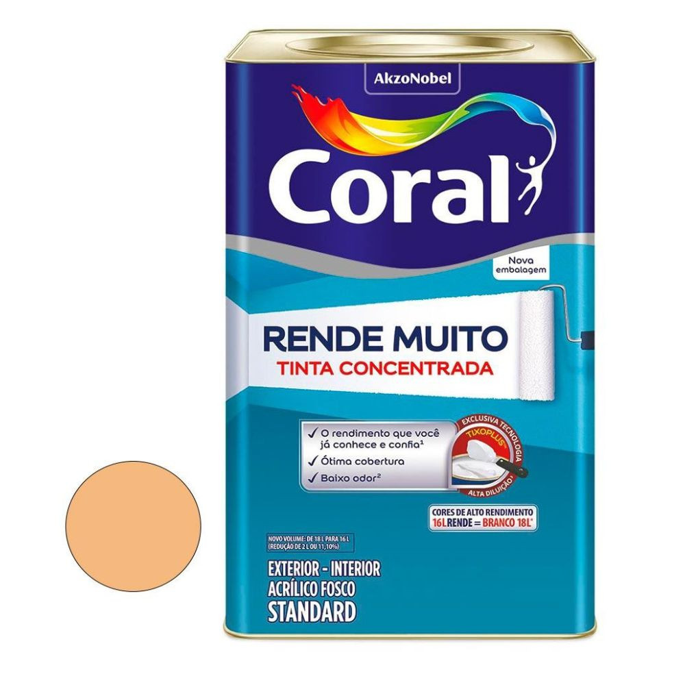 Tinta Coral Rende Muito Cromo Suave 16L