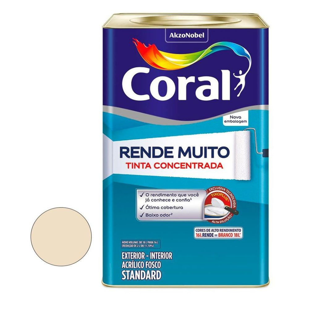 Tinta Coral Rende Muito Palha 16L