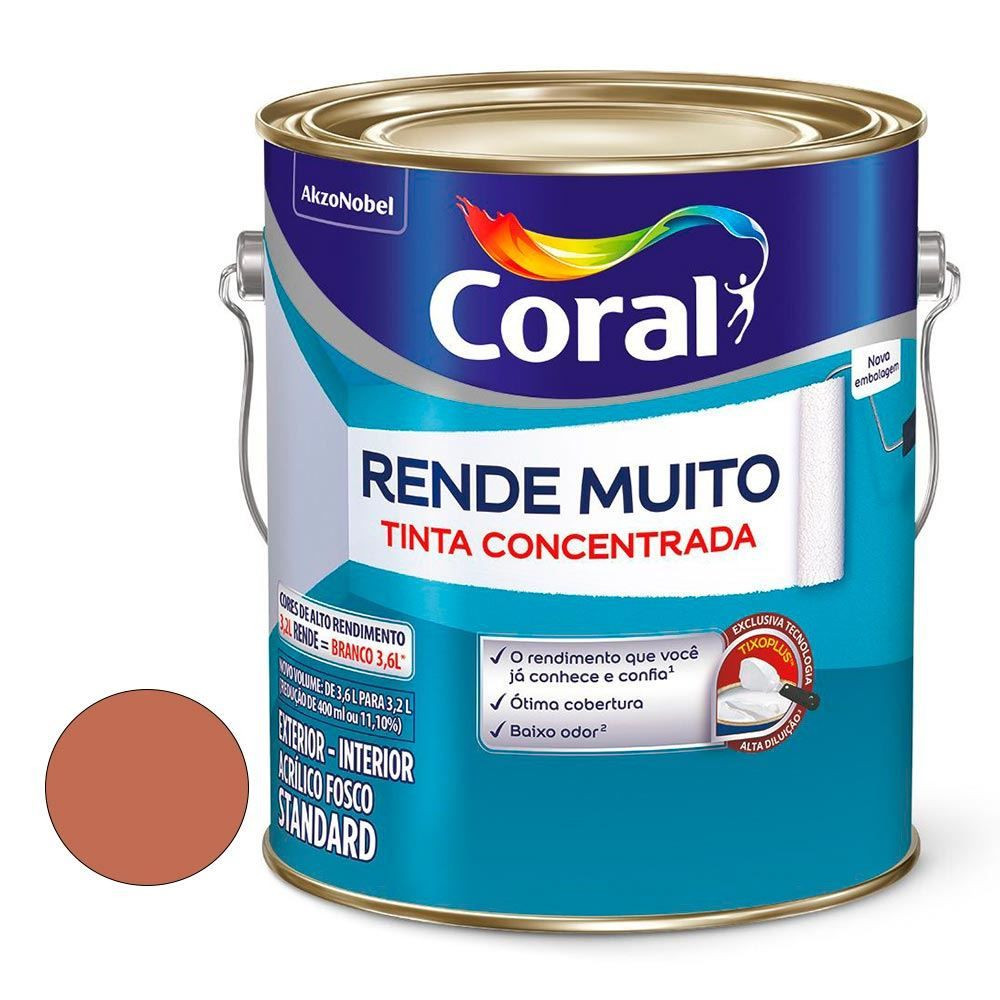 Tinta Coral Rende Muito Pot Argila 3.2L