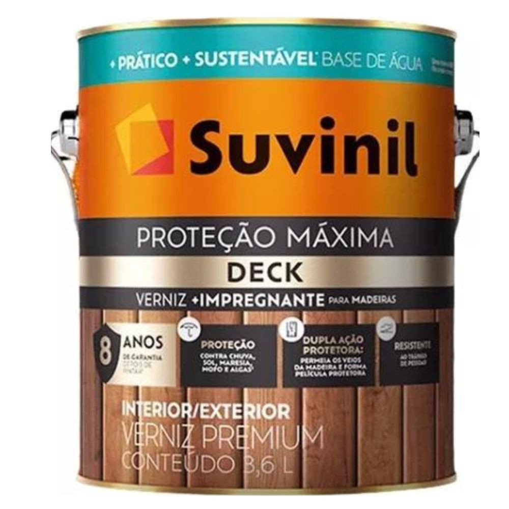 Verniz Suvinil Prot Max Dck Ac Imb 3.6L