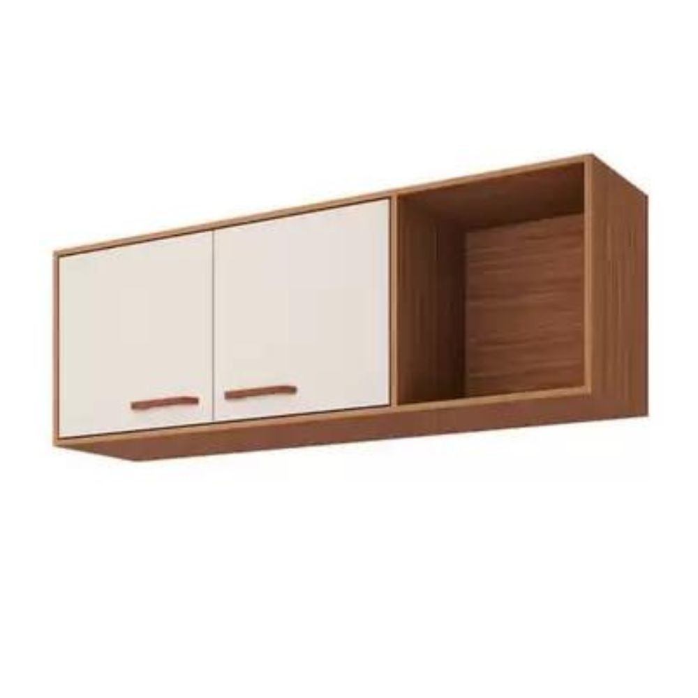 Armario MGM Slim Aereo 1.14m Freijo/Off Whi