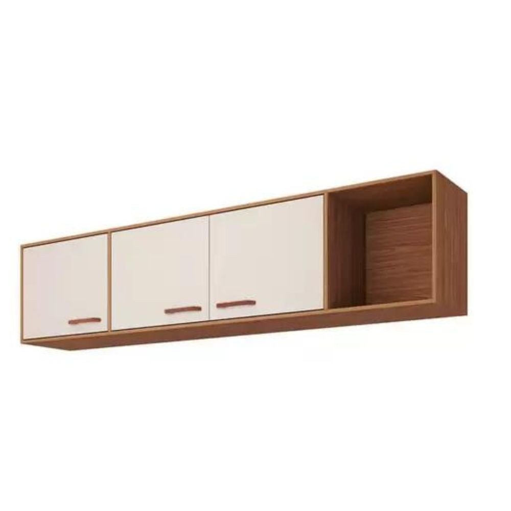 Armario MGM Slim Aereo 1.74m Freijo/Off Whi