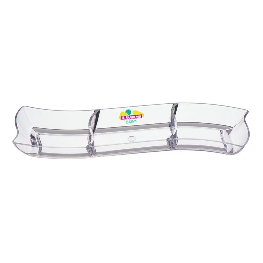 Petisqueira Plástica Grande Transparente Celebrar Sanremo