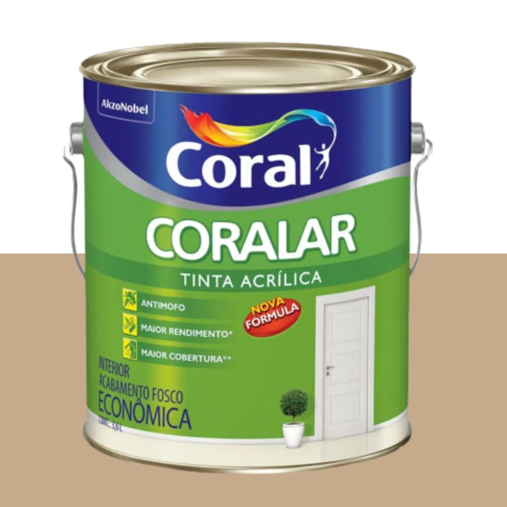 Tinta Coralar Acrílico Camurça  3.6L Coral