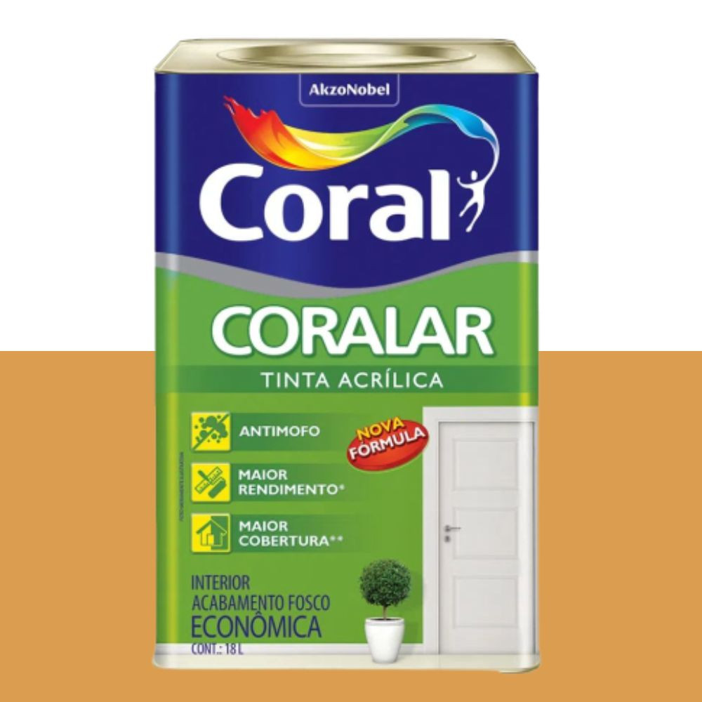 Tinta Coralar Acrílico Mangaba 18L Coral